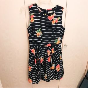 Maison Jules Floral Blue Dress